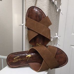 Seven7 brown sandals